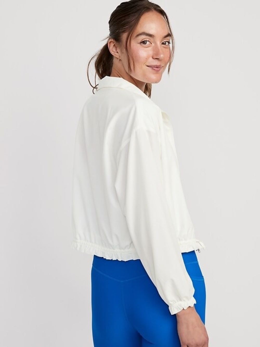 Old Navy StretchTech Packable Ruffle Trim Jacket - Picture 2 of 7